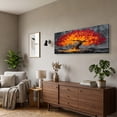 thumbnail image 2 of Canvas Wall Art for Living Room - Large Red Tree of Life Canvas Prints, Modern Abstract Nature Painting Wall Decor for Bedroom Bathroom and Office, 2 of 7