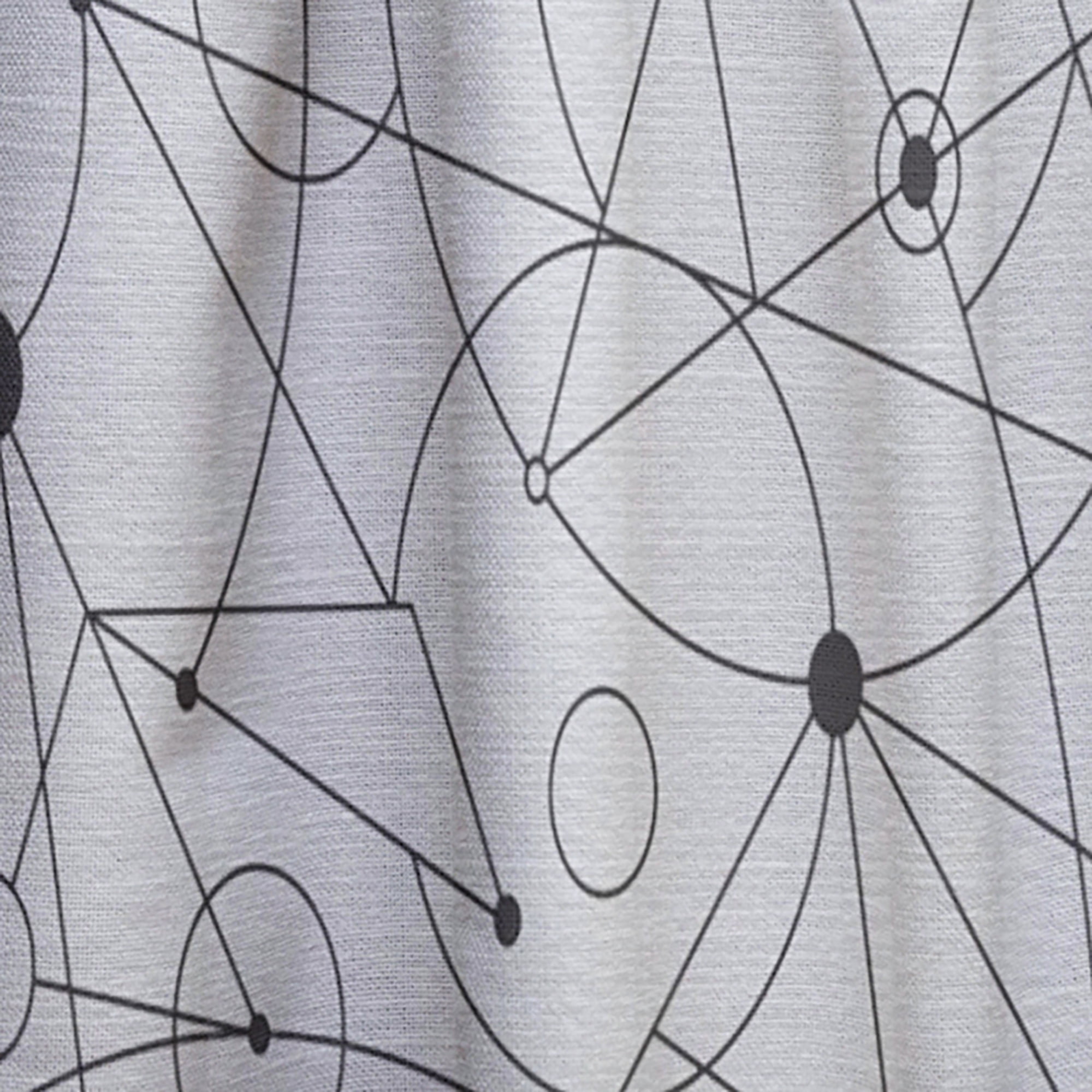 Designart 'Geometrical Retro Grid III' Mid-Century Modern Curtain Panel