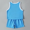 thumbnail image 4 of Toddler Boy Athletic Summer Outfits Sleeveless Mesh Tank Top and Shorts Set for Running Basketball, 4 of 4