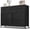 Black, variant on Nextay 7 Drawer Dresser TV Stand, Dresser with Metal Frame and Wood Top, Chest of Drawers for Bedroom, Living Room, Pink