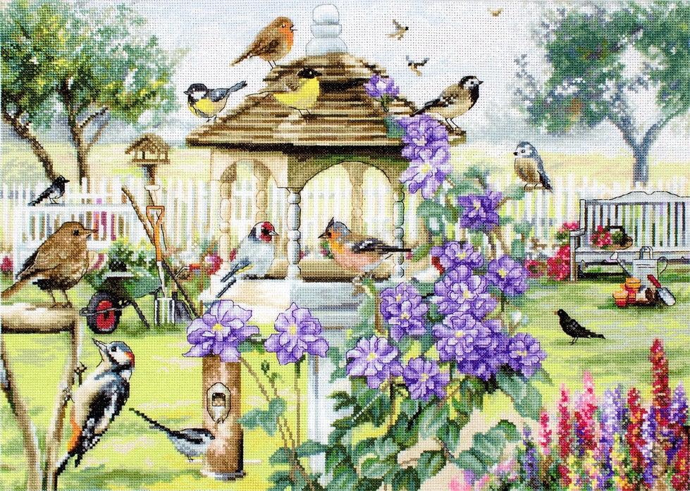 Letistitch Bird Garden Counted Cross-Stitch Kit