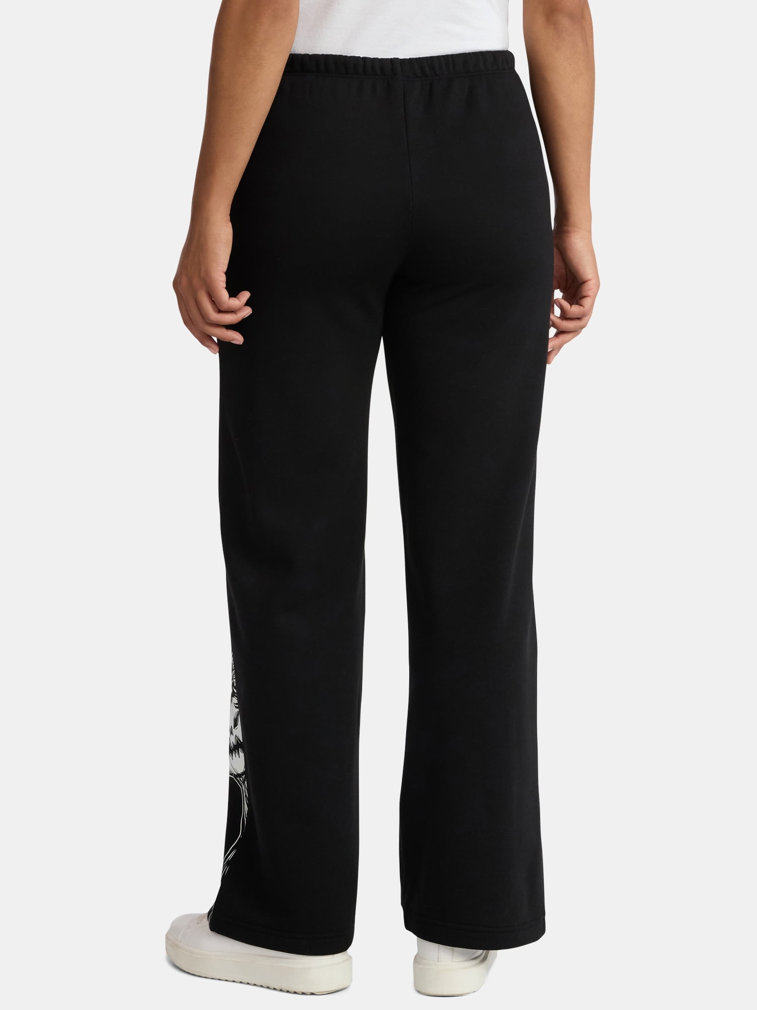 Nightmare Before Christmas Women's Glow In The Dark Graphic Fleece Jogger Pants, Sizes XXS-XXL