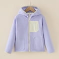 thumbnail image 2 of Ketyyh-chn99 Toddler Baby Girl Coats Baby Girls Cardigan Jacket Fleece Lined Button Down Newborn Boys Cute Sweater Coat Long Sleeve V Neck Warm Cotton Size for 5-6Y,Purple, 2 of 8
