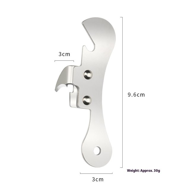 3pcs Stainless Steel Can Opener Manual Can Opener Multifunctional Kitchen Accessories(silvery), One Size