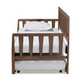 thumbnail image 4 of Baxton Studio Midori Modern and Contemporary Transitional Walnut Brown Finished Wood Twin Size Daybed with Roll-Out, 4 of 7