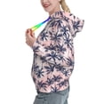 thumbnail image 2 of Wukai Tropics Palm Trees Print Womens Hoodies Fleece Sweatshirts Long Sleeve Sweaters Pullover Fall Outfits Winter Clothes-Medium, 2 of 7