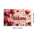 thumbnail image 3 of Welcome Decorative Banner with Roses and Hearts for Parties Events Celebrations Wedding Backdrop Party Decoration and Indoor Photography Background, 3 of 4
