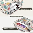 thumbnail image 3 of Canvas Tote Bag for Shopping Enthusiasts Fashionistas Cute Fashion Crossbody Handbag Casual Tote with Zipper Tote Reusable Bags,Cactus Women's Retro Large Size Canvas Shoulder Bag Hobo Crossbody Handb, 3 of 5