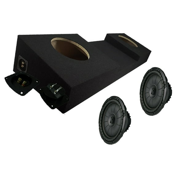 Kicker 43CVT124 12" CVT12 Series 400W RMS 4 Ohm Sub & ASC TRUCK572X12 Sub Box