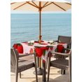 thumbnail image 3 of Outdoor Tablecloths with Umbrella Hole & Zipper, Pink Strawberry 54x54 Inch Square Tablecloths, Spring Floral Watercolor Summer Botanical Waterproof Table Cloth, Patio/Pool/Picnic Table Covers, 3 of 8