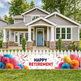 thumbnail image 6 of LUUFILx Happy Retirement Party Banner Balloon Decoration Backdrop Background Celebration Floral Supplies Event Props Festive Banners Decorations, 6 of 8