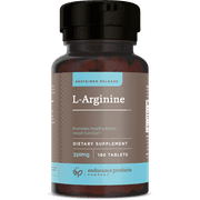 L - Arginine - 350mg Sustained Release Dietary Supplement for Optimal Absorption - Nitric Oxide Precursor* , 60 Tablets - Endurance Products Company