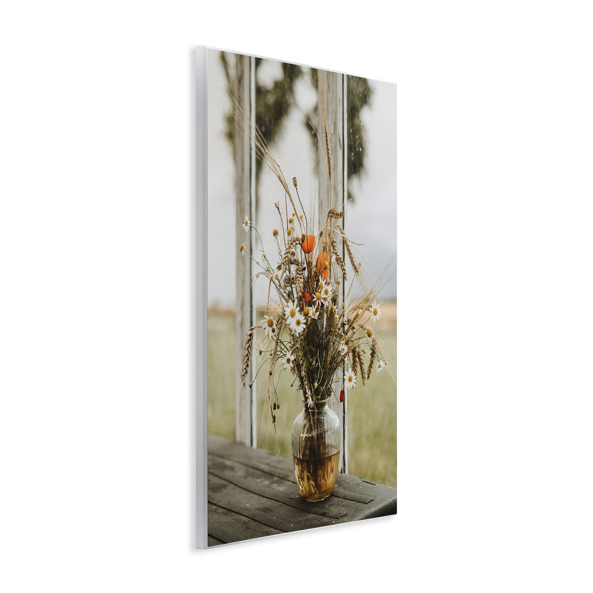 Stupell Industries Bouquet with Window View Plants & Flowers Photography Unframed Art Print Wall Art, 13 x 19