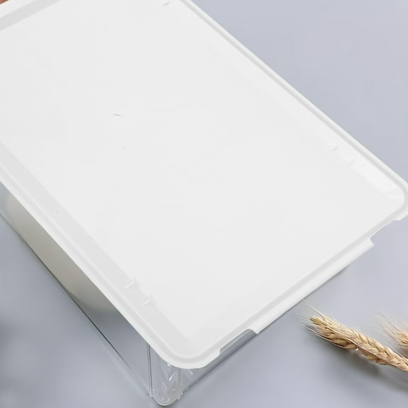 OULII Bread Proofing Box Lid Airtight Seal Plastic White Bakery Storage Containers Lid 1Set