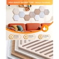 thumbnail image 3 of Hexagon Cork Boards for Walls Decor 10 Pack Cork Bulletin Board Tiles with 50 Pins,Pin Board for Office & Home, 3 of 7
