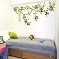thumbnail image 3 of Billuyoard Monos lindos Pegatinas de pared Niños Arte PVC Calcomanía 3D Animales Hojas Papel tapiz Dormitorio Calcomanías para el salón para Decoración del hogar, 3 of 6