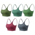 thumbnail image 3 of Women Sports Bra Print Stretchy Breathable Removable Pad Yoga Running, 3 of 8