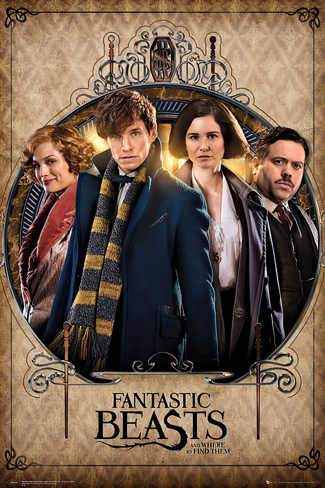 22" x 63" Details about   Fantastic Beasts And Where To Find Them Framed Door Movie Poster 