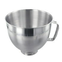 4.5QT/5QT Stainless Steel Mixing Bowl | for KitchenAid Tilt Head Compatible Bowl | Rustproof Dishwasher Safe Replacement for Baking & Cooking