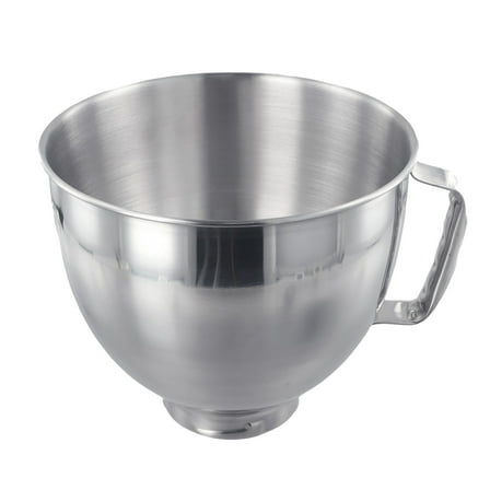 4.5QT/5QT Stainless Steel Mixing Bowl | for KitchenAid Tilt Head Compatible Bowl | Rustproof Dishwasher Safe Replacement for Baking & Cooking