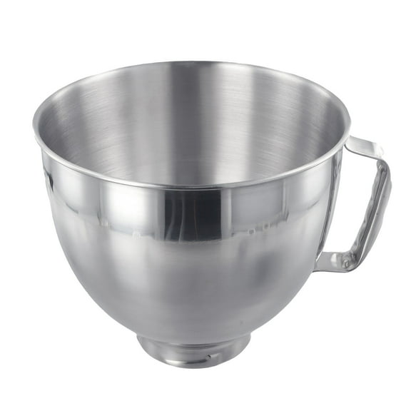 4.5QT/5QT Stainless Steel Mixing Bowl | for KitchenAid Tilt Head Compatible Bowl | Rustproof Dishwasher Safe Replacement for Baking & Cooking