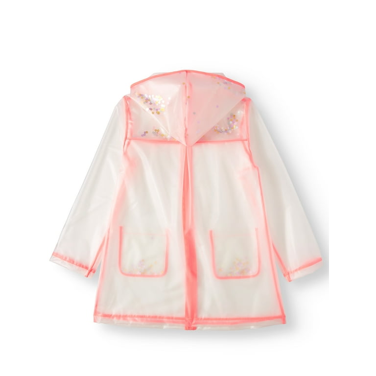 Girls sequin online rain coat