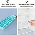 thumbnail image 4 of 24 Pack Reusable Ice Cube, Clear Round Shape Plastic ice Cubes Without Diluting BPA Free, Refreezable Ice Cubes For Drinks, Coffee And Wine (150ml), 4 of 5