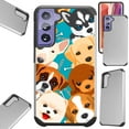 thumbnail image 1 of Compatible with Samsung Galaxy S21 Plus 5G Hybrid Fusion Guard Phone Case Cover (Cute Puppy Dogs), 1 of 1