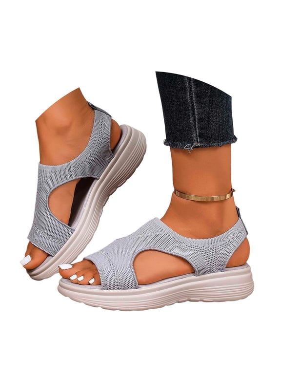 Womens Washable Slingback Orthopedic Slide Sport Sandals Mesh Platform Soft Sole Casual Sports Womens Sandals
