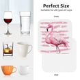 thumbnail image 5 of Leather Coasters with Heat-resistant for Drinks, Flamingo Cup Coasters Cup Pad Mat for Tabletop Protection, Coffee Table, Office Desk and Housewarming Gift, 5 of 5