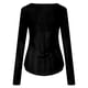 thumbnail image 4 of Camiseta de manga larga de esqueleto de Halloween para mujer, diseño que brilla en la oscuridad con caja torácica y huesos de los brazos, perfecta para fiestas de disfraces, 4 of 5