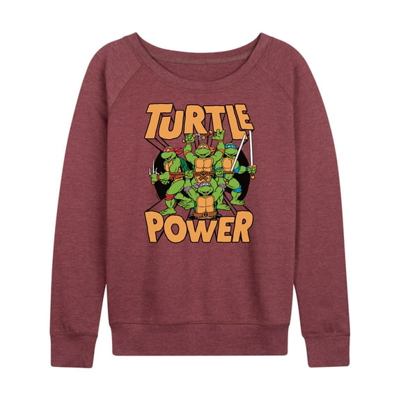 Teenage Mutant Ninja Turtles - Turtle Power - Women's Lightweight French Terry Long Sleeve Shirt