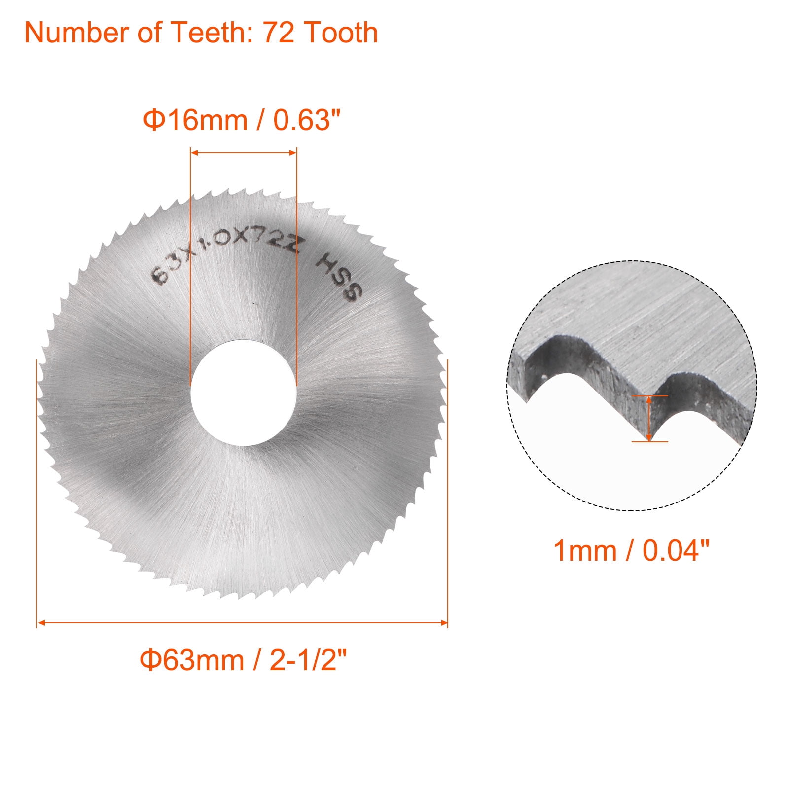 Unique Bargains High Speed Steel (HSS) Milling Cutter Circular Saw Blade 1mm