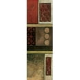thumbnail image 2 of Olson, Norm 11x24 White Modern Wood Framed Museum Art Print Titled - Spiced Geometric I, 2 of 4
