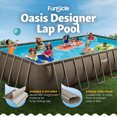 thumbnail image 4 of Funsicle 24 Ft Oasis Designer Lap Above Ground Pool with Pump, Rectangular Frame, 4 of 6
