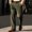 Army Green, variant on COSFO Men's Chinos Pants Work Green Dressy Fleece Straight Leg Suit Pants Slim Fit Business with Pockets Trousers Mens Pants