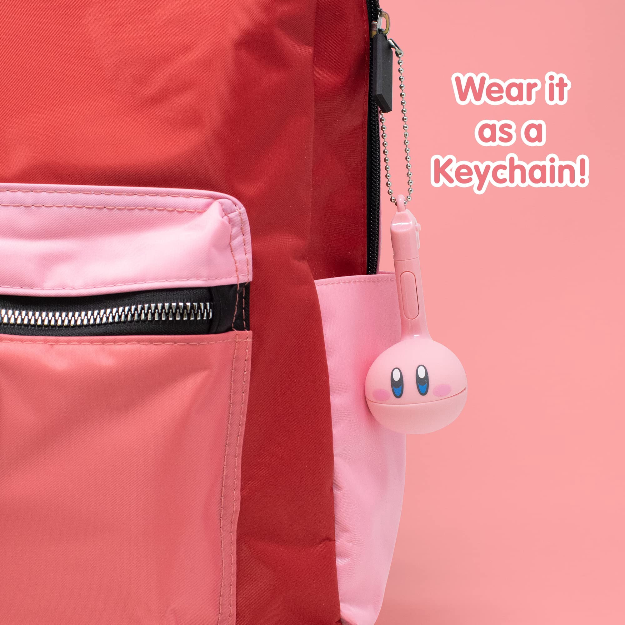 Otamatone Melody [Special Edition Nintendo Kirby] - Fun Japanese Electronic Musical Kids Toy Synthesizer Instrument by Maywa Denki [Includes Keychain Attachment and English Instructions]