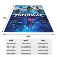 thumbnail image 3 of Ninjago Fleece Throw Blankets, Super Soft Flannel Cozy Blankets for Adults, Washable Lightweight Blanket for Couch Sofa Bed Office, Warm Plush Blankets, 3 of 8