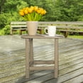 thumbnail image 3 of DecMode 18" x 15" Brown Resin Outdoor Accent Table, 1-Piece, 3 of 13