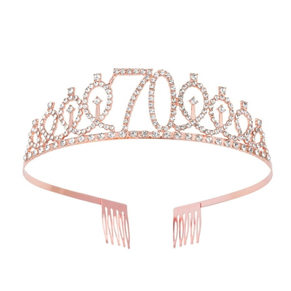 Rose Gold Finally 12/16/18/21/30/40/50/60/70/80/90 Birthday Sash And Crown For Women 21st Birthday And Sash Set For Women Birthday Decorations Birthday Queen Crowns