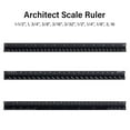 thumbnail image 2 of Muka Architectural Scale Ruler, Imperial Measurements 12 Inch, 2 of 7
