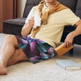 thumbnail image 6 of Bixox Men's Colored Abstract printed lightweight casual shorts, soft sleep shorts with pockets., 6 of 7