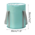 thumbnail image 3 of Fiudx Cubo para Baño de Pies, Lavabo Portátil con Aislamiento Térmico, Diseño a Prueba de Fugas para Mayor Comodidad, Capa de Aluminio Engrosada para Una Mayor Retención Del Calor, Ideal para Spa En, 3 of 3