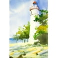 thumbnail image 2 of Slivka, Jane 23x32 White Modern Wood Framed Museum Art Print Titled - New England II, 2 of 4