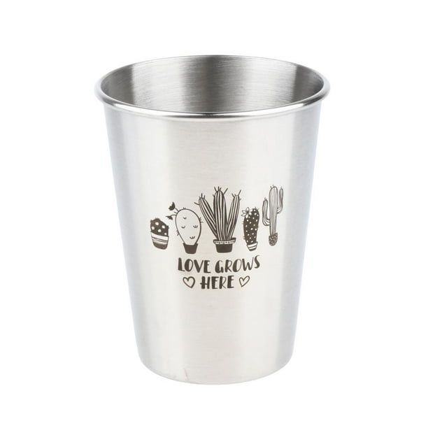 Vaso de acero de 350 ml/500 ml, vasos de pinta, vasos metálicos para bebidas frías al aire libre 350ml