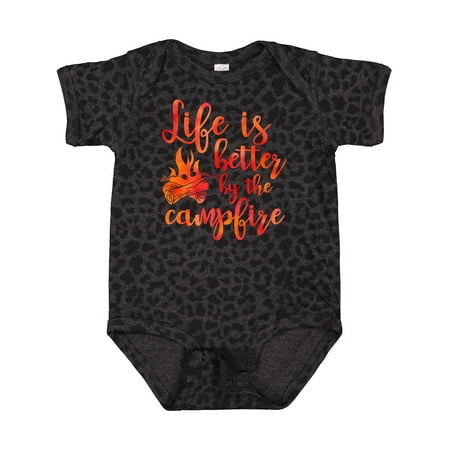 

Inktastic Life s Better Campfire Gift Baby Girl Bodysuit