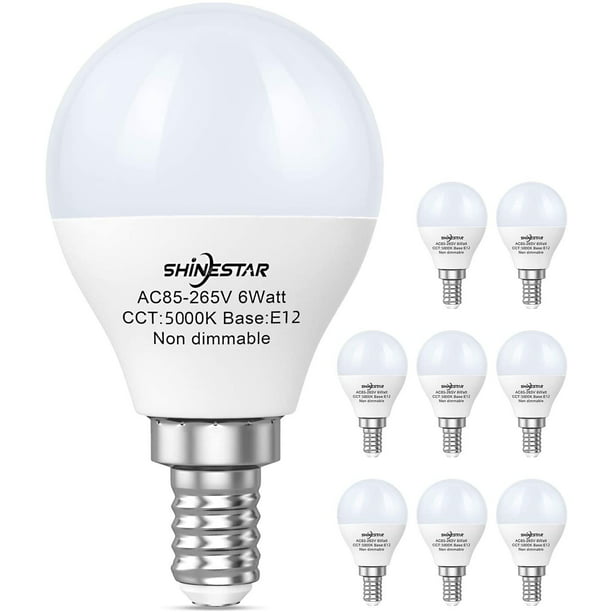 8 Pack E12 Led Ceiling Fan Light Bulbs, Are Led Bulbs Ok For Ceiling Fans