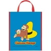 (4 Pack) Large Plastic Curious George Favor Bag, 13" x 11"