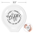 thumbnail image 2 of Divertida cita de café Primero bebo el café y luego hago las cosas Soporte para cuchara de café de cerámica, soporte para cuchara de café, decoración de estación de café, accesorios para barra de café, 2 of 5