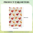 thumbnail image 3 of Kdxio Flower Chicken Pattern Golf Towel (24" X 16") with Carabiner Clip - The Convenient Golf Cleaning Towel, 3 of 6